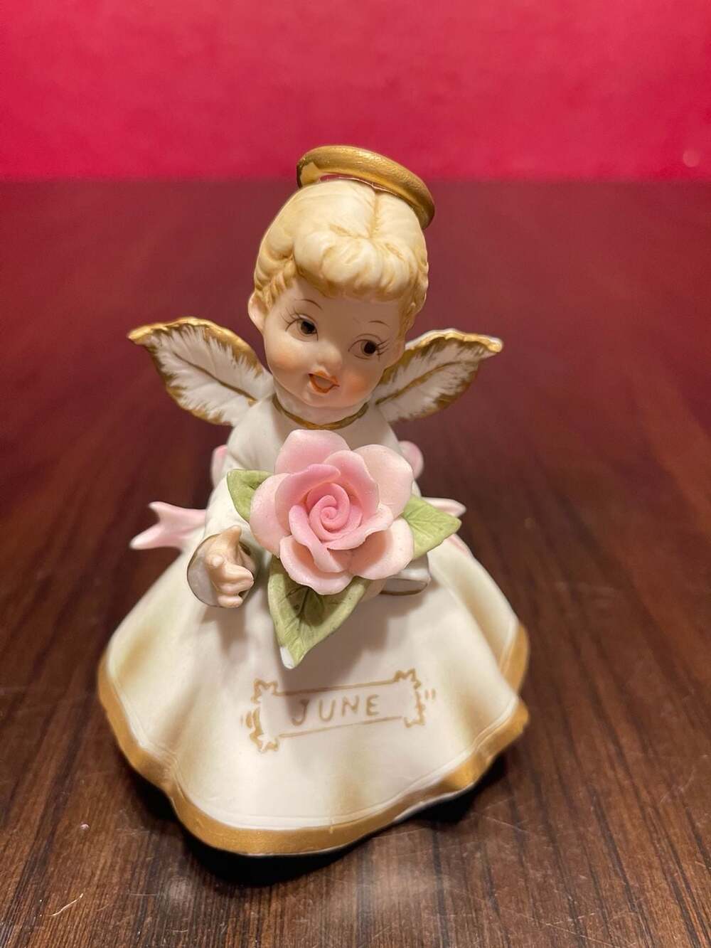 Vintage June Birthday Angel Figurine Topline Imports 63/243
